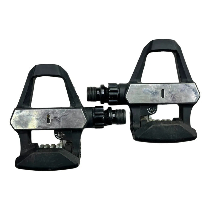 Pedales De Bicicleta Ruta Decathlon Van Rysek Autoroad Edr-k Plateado/negro