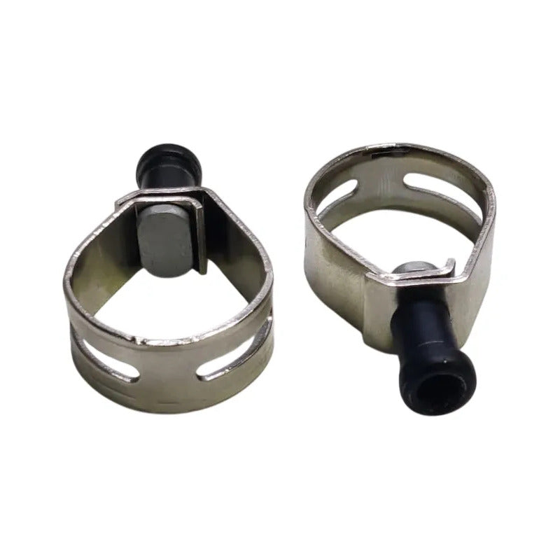 Abrazaderas Para Manetas Palancas Frenos Duales Ruta 22.2mm Plateado