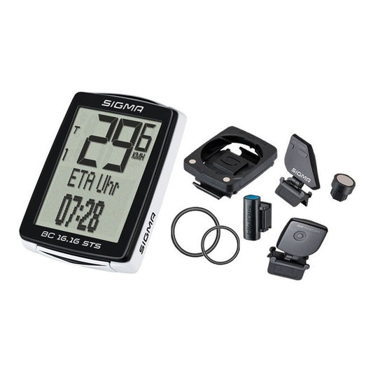 Velocimetro Ciclo Computador Sigma Bc 16.16 Sts Inalambrico Negro