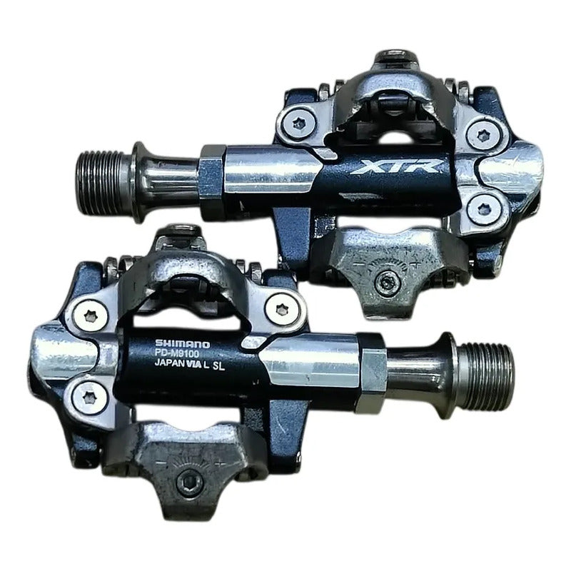 Pedales Shimano Xtr Pd-m9100 Spd Clip Contacto Mtb Plateado