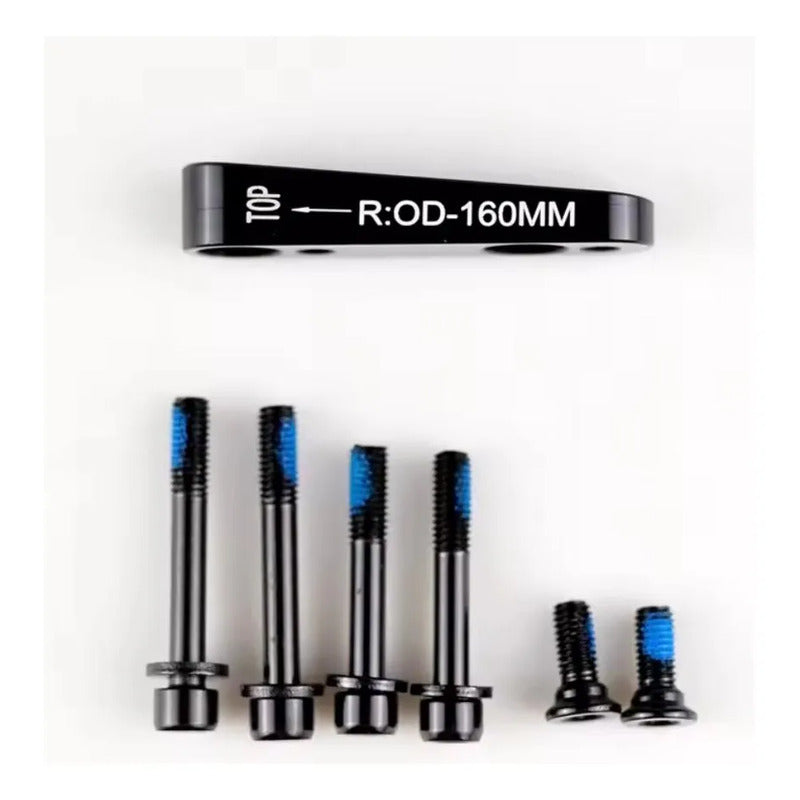 Adaptador Ruta Freno Disco Flat Mount Trasero 160mm Negro