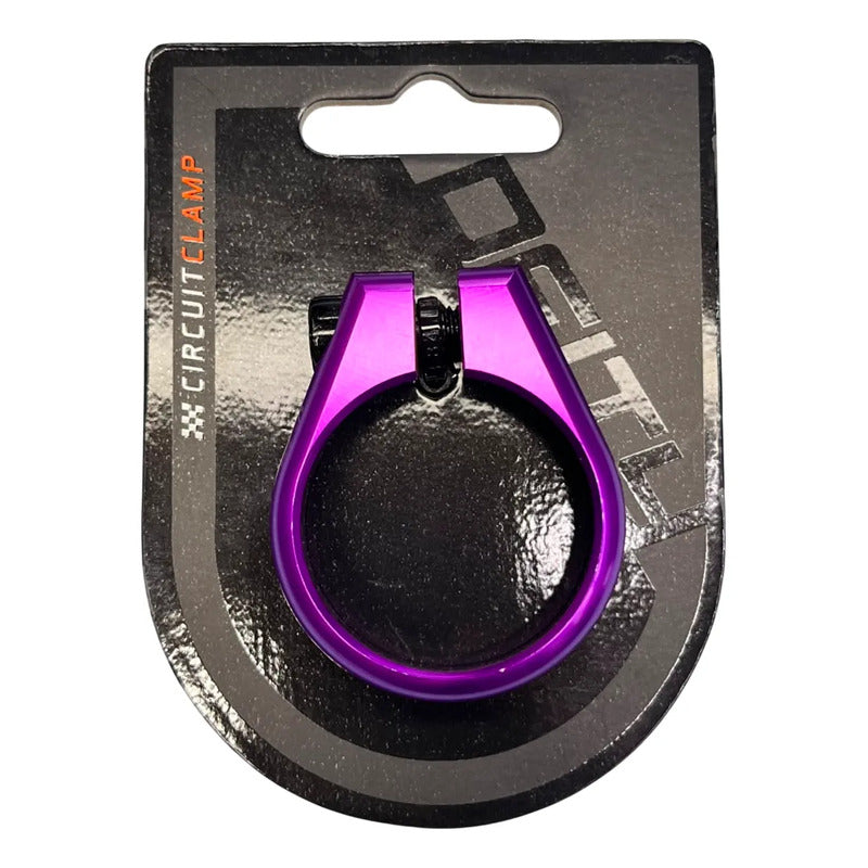 Abrazadera Poste De Asiento Bicicleta Deity Circuit 34.9mm Morada
