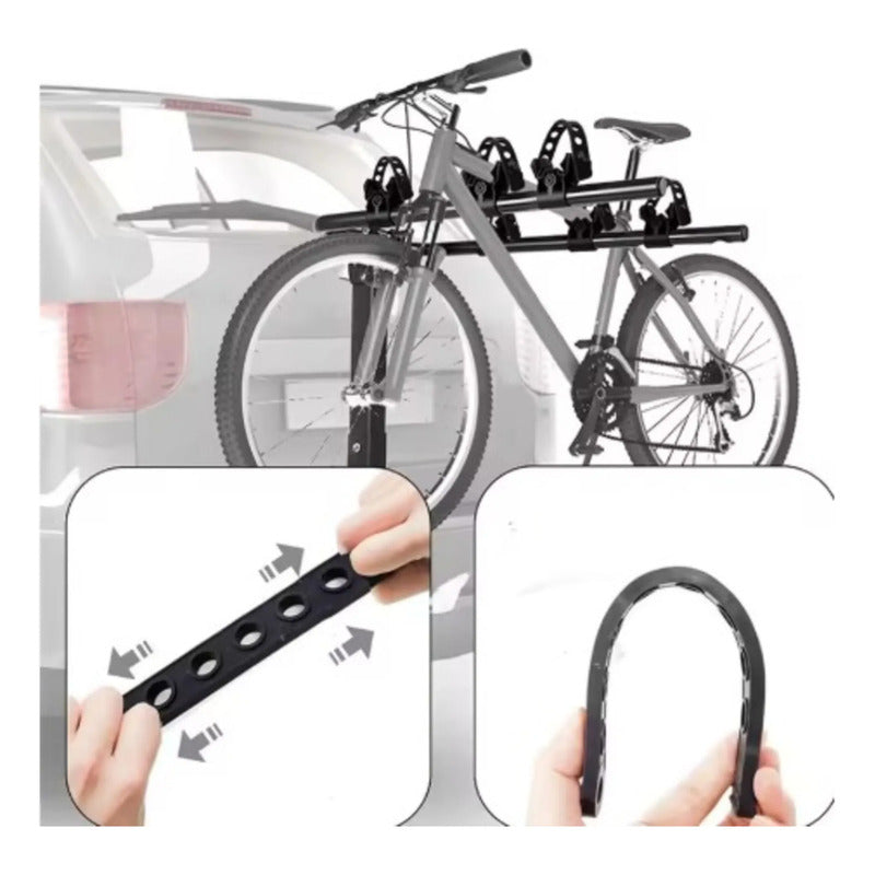 Repuestos Straps Correas Goma Soporte Rack Porta Bicicletas Negro
