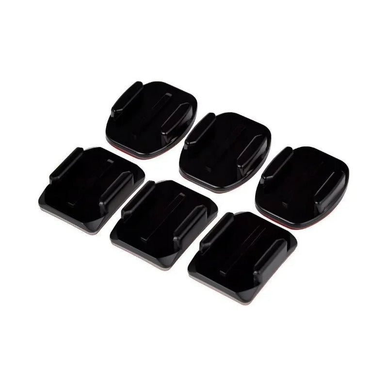Monturas Gopro Adhesivas Curvas Y Planas X3 Negro