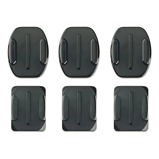 Monturas Gopro Adhesivas Curvas Y Planas X3 Negro