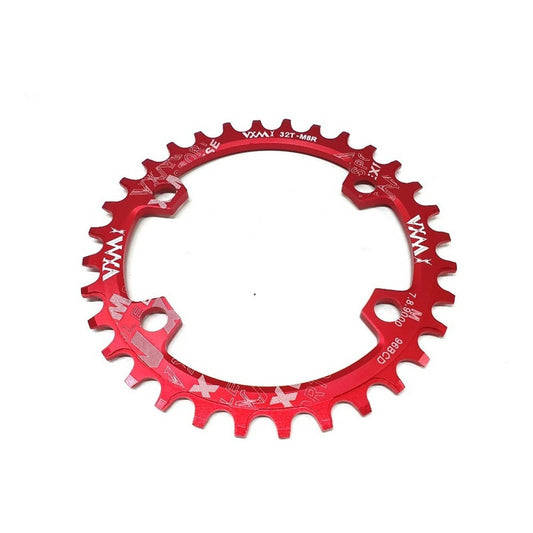 Mono Plato Monoplato Chainring Aluminio 32t 96bcd Bcd Rojo