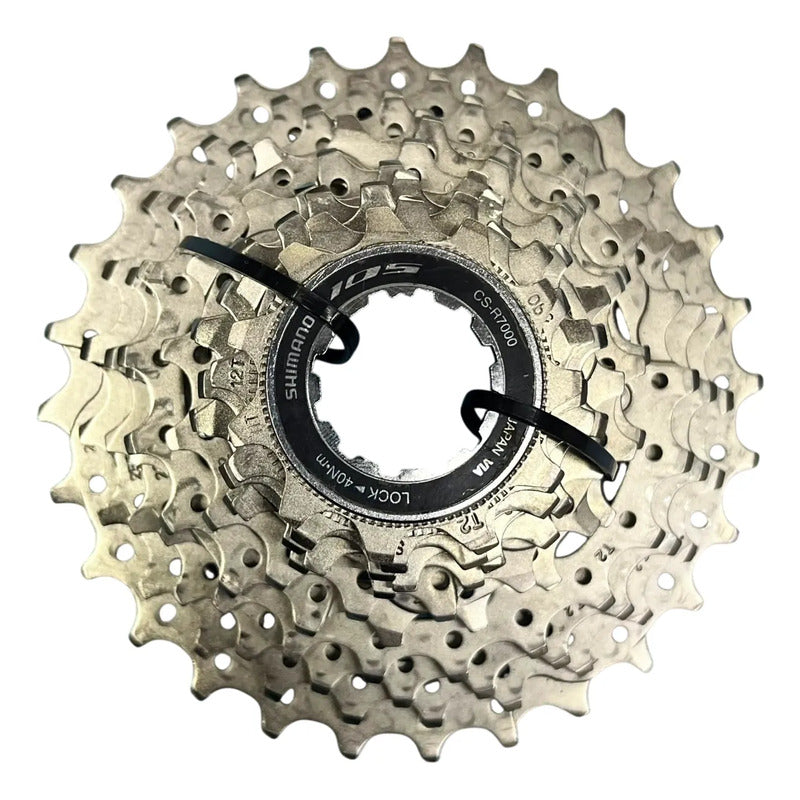 Cassette De 11 Pasos Shimano 105 Cs-r7000 Cs-hg 11-28 Plateado 11 30