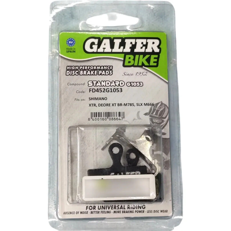 Balatas Galfer Resina Shimano Fd452g1053 Xtr, Deore Xt, Slx