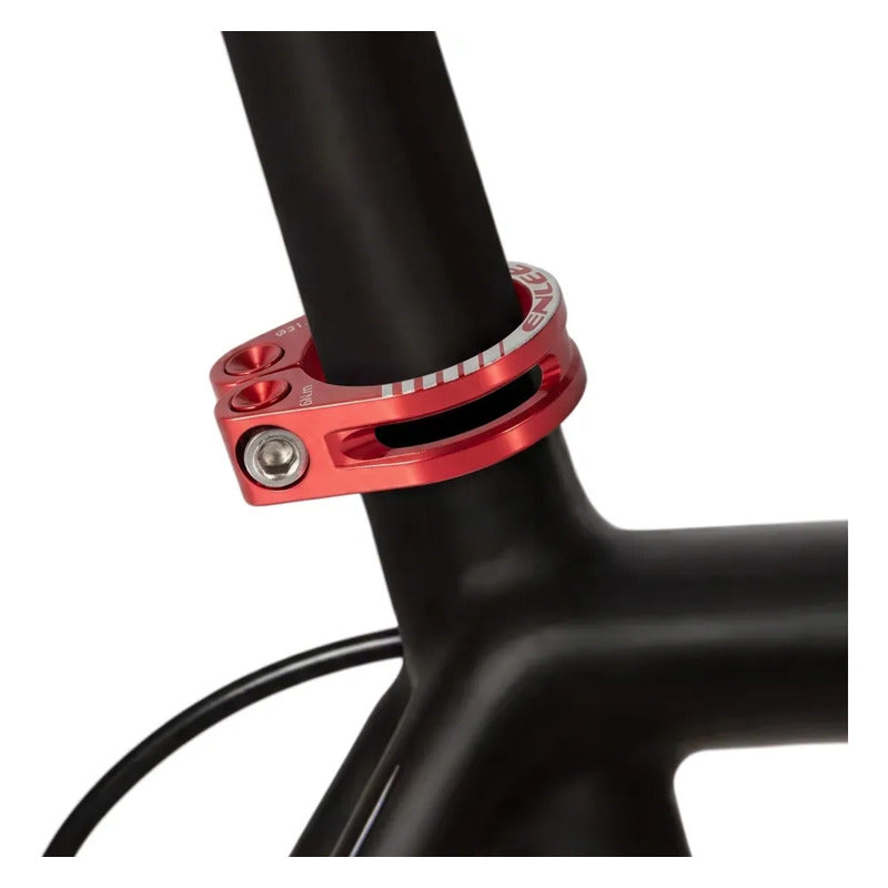 Abrazadera Poste De Asiento Cuadro Bicicleta Enlee 31.8mm Rojo