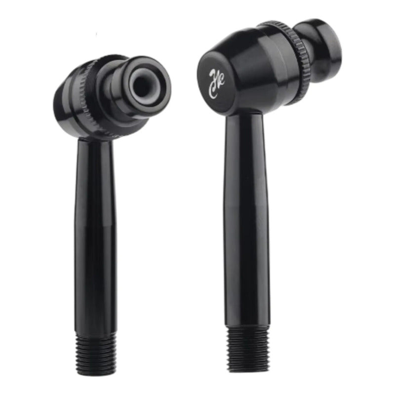 Adaptador 90 Grados Válvula Francesa A Válvula Americana Presta Negro