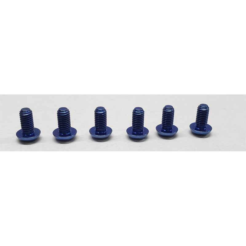 Set De 6 Tornillos Titanio Para Disco Azul