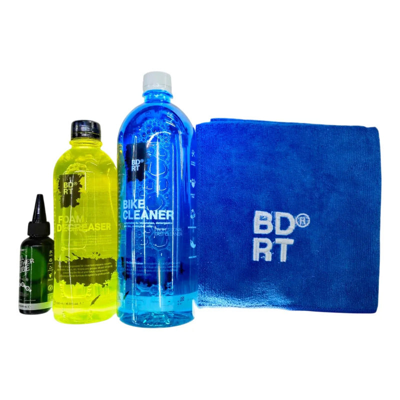 Kit Limpieza Cepillos Lavado Bicicleta Be Dirt Basic Kit + Negro