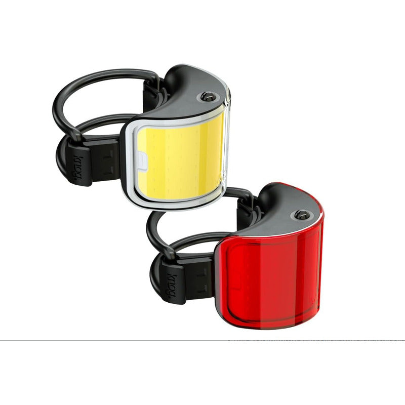 Kit Lamparas Para Bicicleta Knog Cobber Twin Rojo Y Amarillo