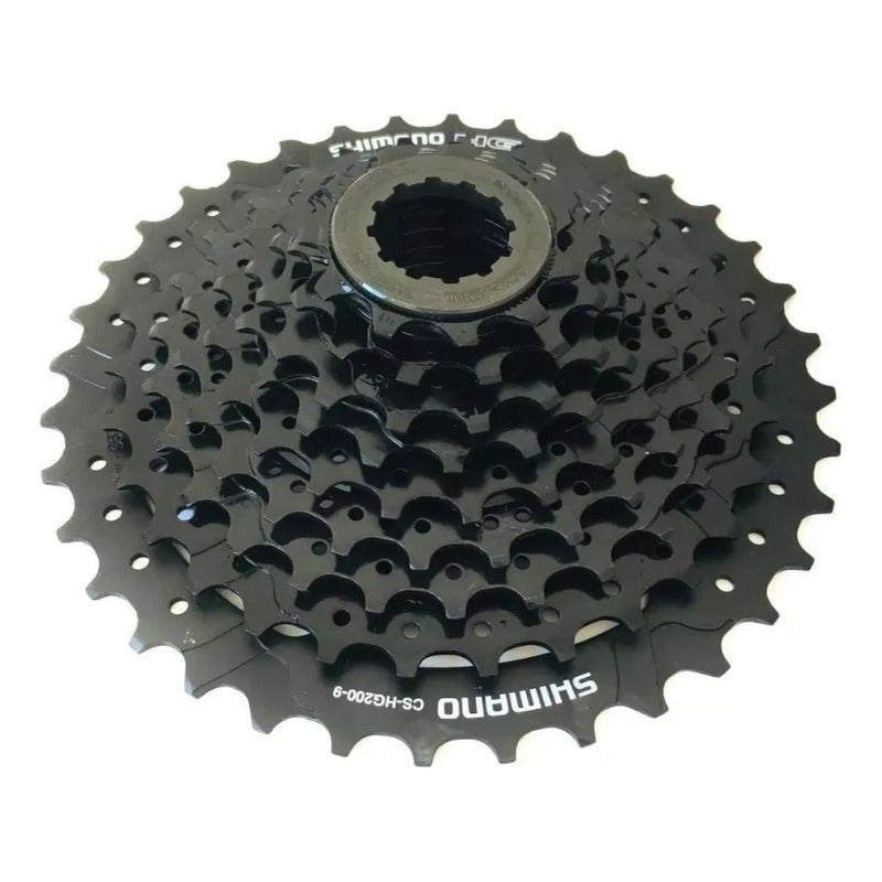 Cassette De 9 Pasos Shimano 11 36 Cs-hg200-9 Negro