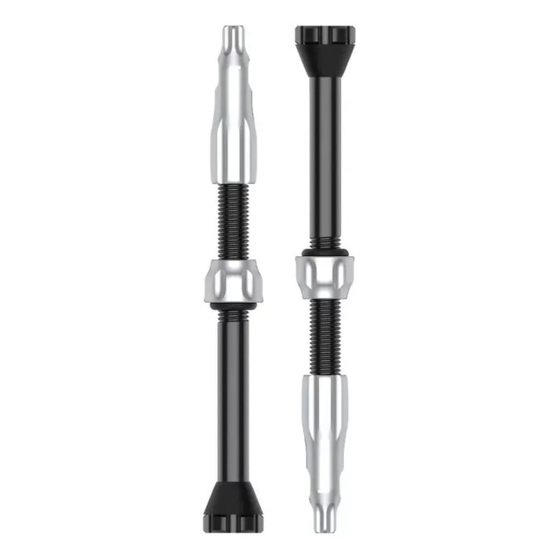 Valvulas Pivotes Lezyne 60mm Tubeless Negro Plata Plateado