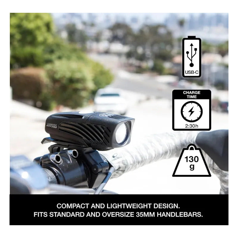 Lampara Niterider Lumina Micro 1150 Para Bicicleta Dvf Ip64 Negro