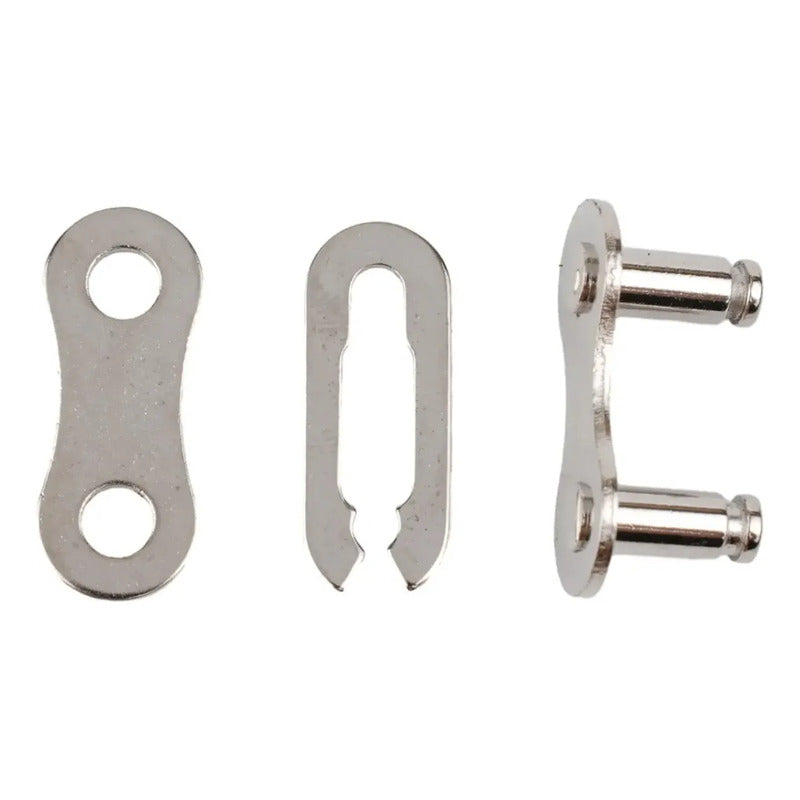 2x Candado Rápido Quick-link Power Link Cadena 1 Paso Plateado