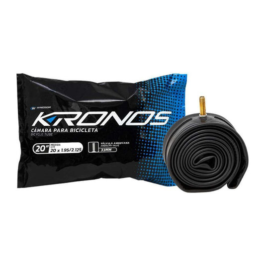 Camara Bicicleta Rodada 20 Valvula Schrader Americana Schrader Negro