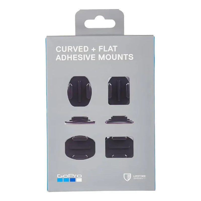 Monturas Gopro Adhesivas Curvas Y Planas X3 Negro
