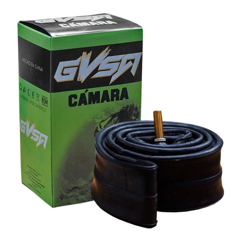 Camara Bicicleta Rodada 12 X 2 1/4 Valvula Americana Schrader Negro