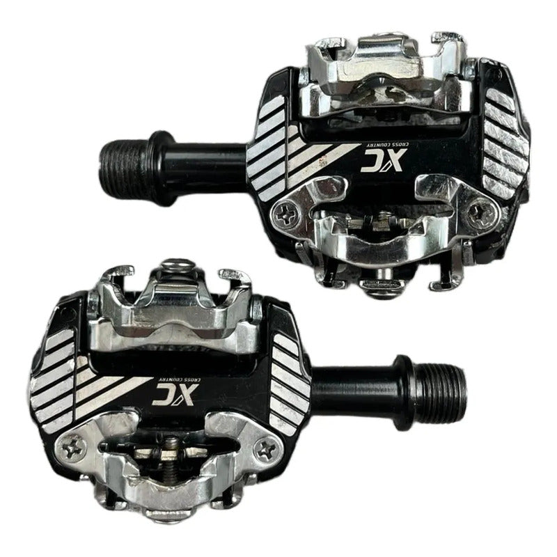 Pedales Clip Spd Bicicleta Mtb Rockrider Xc Race Plateado/negro