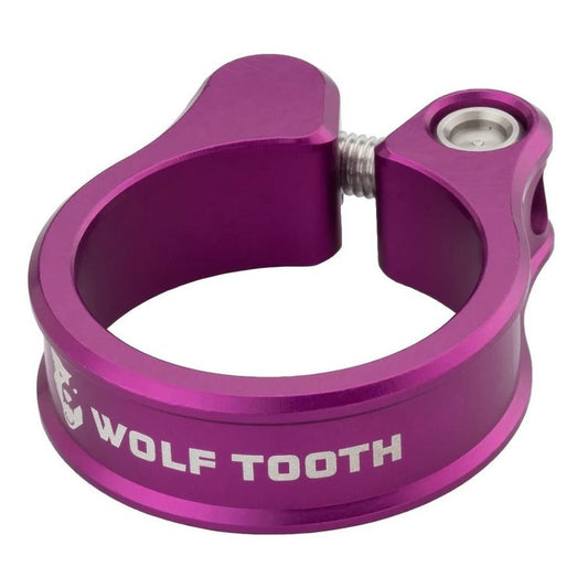 Abrazadera Wolf Tooth Aluminio Para Cuadro 31.8mm Morado